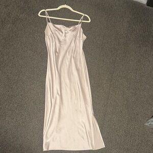 Express Elegant Satin Slip Dress